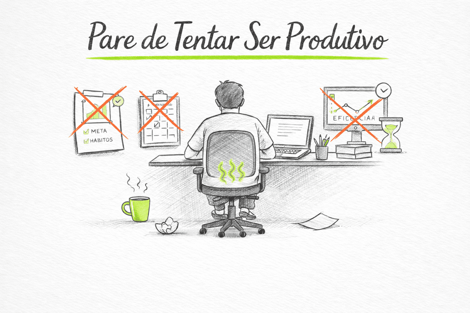 Pare de tentar se produtivo post image