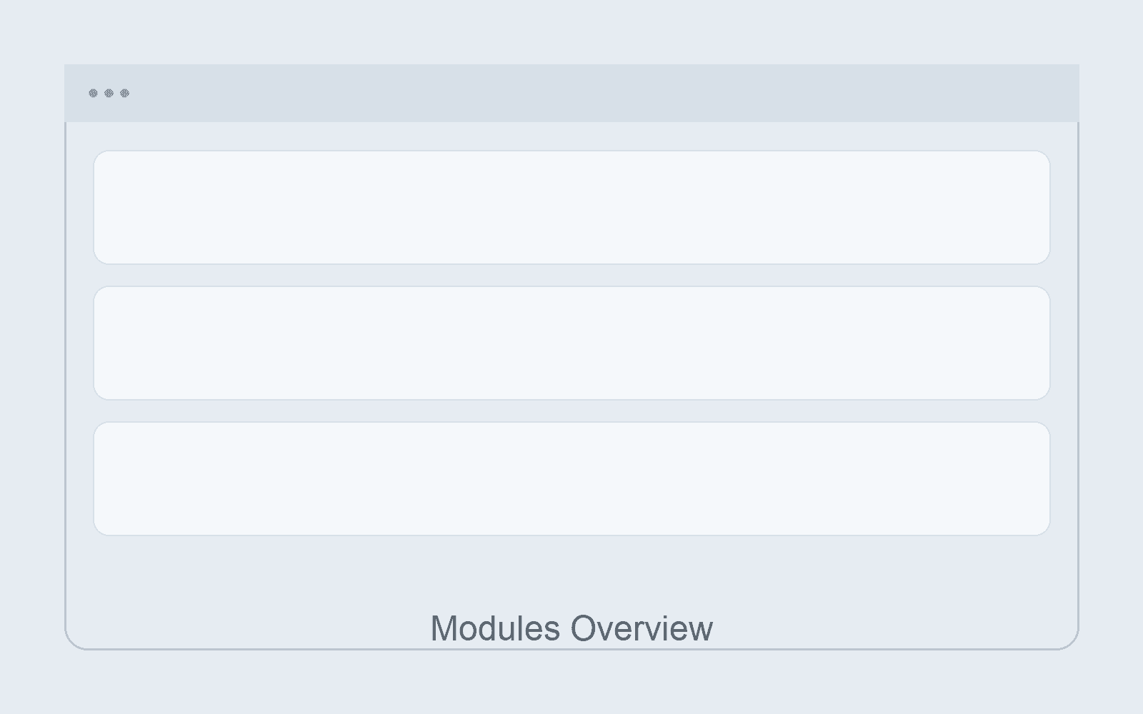 ERP modules placeholder